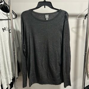 Long sleeve dark grey sweater